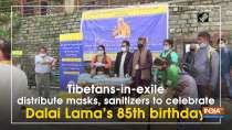 Tibetans-in-exile distribute masks, sanitizers to celebrate Dalai Lama