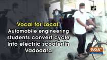 Vocal for Local: Automobile engineering students convert cycle into electric scooter in Vadodara