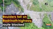 Boulders fall on Badrinath highway, route blocked