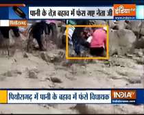 Congress MLA Harish Dhami slips and falls into flooded rivulet in Uttarakhand