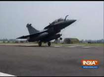 Breaking: Rafale fighter jets land at IAF base in Ambala