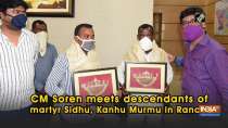 CM Soren meets descendants of martyr Sidhu, Kanhu Murmu in Ranchi