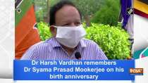 Dr Harsh Vardhan remembers Dr Syama Prasad Mookerjee on his birth anniversary