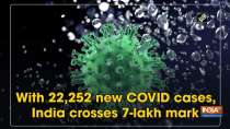 With 22,252 new COVID cases, India crosses 7-lakh mark