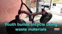 Youth develops Bicycle from waste material for physical exercising
