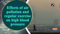 Effects of air pollution and regular exercise on high blood pressure