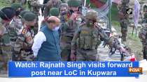 Watch: Rajnath Singh visits forward post near LoC in Kupwara