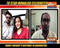 TV actress Monalisa celebrates husband Vikrant