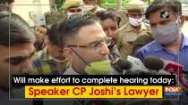 Will make effort to complete hearing today: Speaker CP Joshi