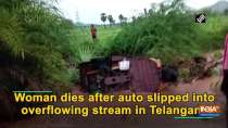 Woman dies after auto slipped into overflowing stream in Telangana