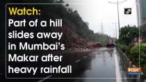 Watch: Part of a hill slides away in Mumbai