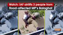 Watch: IAF airlifts 3 people from flood-affected MP