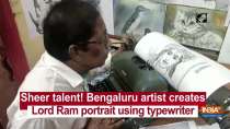 Sheer talent! Bengaluru artist creates Lord Ram portrait using typewriter