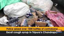 Police seized over 1000 bottles of contraband Escaf cough syrup in Tripura