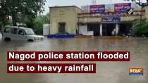 Nagod police station flooded due to heavy rainfall