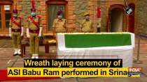 Wreath laying ceremony of ASI Babu Ram performed in Srinagar