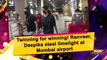 Twinning for winning! Ranveer, Deepika steal limelight at Mumbai airport