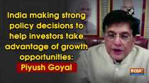 India making strong policy decisions to help investors take advantage of growth opportunities: Piyush Goyal