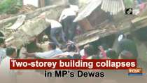 Two-storey building collapses in MP