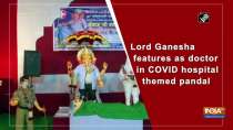 Lord Ganesha features as doctor in COVID hospital themed pandal