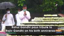 Rahul Gandhi pays tribute to Rajiv Gandhi on his birth anniversary