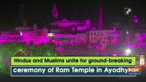 Hindus and Muslims unite for ground-breaking ceremony of Ram Temple in Ayodhya