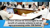 Farmers should be encouraged to take benefit of subsidy scheme to set up agro-processing units: CM Gehlot
