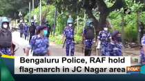 Bengaluru Police, RAF hold flag-march in JC Nagar area