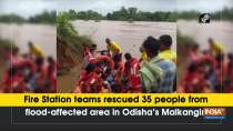 Fire Station teams rescued 35 people from flood-affected area in Odisha