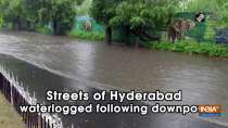 Streets of Hyderabad waterlogged following downpour