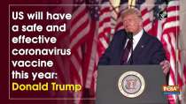 US will have a safe and effective coronavirus vaccine this year: Donald Trump