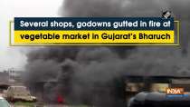Several shops, godowns gutted in fire at vegetable market in Gujarat