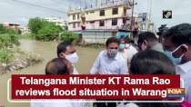 Telangana Minister KT Rama Rao reviews flood situation in Warangal