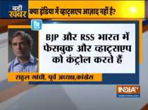 BJP, RSS control Facebook, WhatsApp in India: Rahul Gandhi