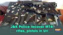 J-K Police recover M16 rifles, pistols in Uri