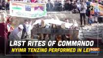 Last rites of Commando Nyima Tenzing performed in Leh