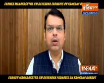 Devendra Fadnavis attacks Maharashtra govt for demolishing Kangana