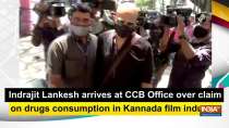 Indrajit Lankesh arrives at CCB Office over claim on drugs consumption in Kannada film industry