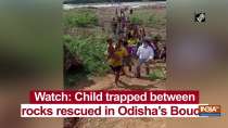 Watch: Child trapped between rocks rescued in Odisha