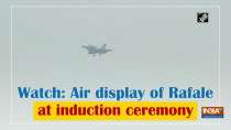 Watch: Air display of Rafale at induction ceremony