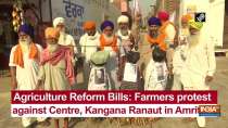 Agriculture Reform Bills: Farmers protest against Centre, Kangana Ranaut in Amritsar