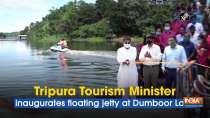 Tripura Tourism Minister inaugurates floating jetty at Dumboor Lake