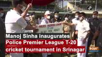 Manoj Sinha inaugurates Police Premier League T-20 cricket tournament in Srinagar