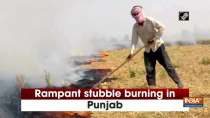 Rampant stubble burning in Punjab