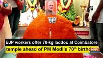 BJP workers offer 70-kg laddoo at Coimbatore temple ahead of PM Modi
