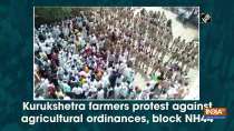 Kurukshetra farmers protest against agricultural ordinances, block NH44