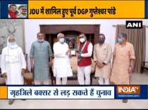 Former Bihar DGP Gupteshwar Pandey joins JD(U) at Chief Minister Nitish Kumar