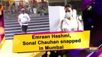 Emraan Hashmi, Sonal Chauhan snapped in Mumbai