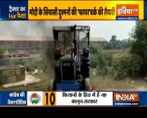Tractor, half-burnt in Punjab few days back burnt again at Delhi’s India Gate