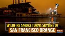 Wildfire smoke turns skyline of San Francisco orange